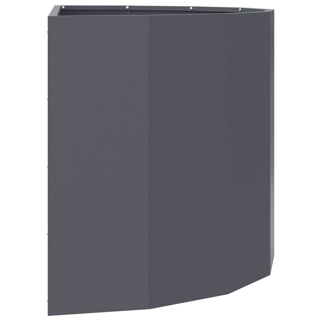 vidaXL Jardinière anthracite 90 x 45 x 50 cm acier