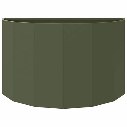 vidaXL Jardinière vert olive 90 x 45 x 50 cm acier
