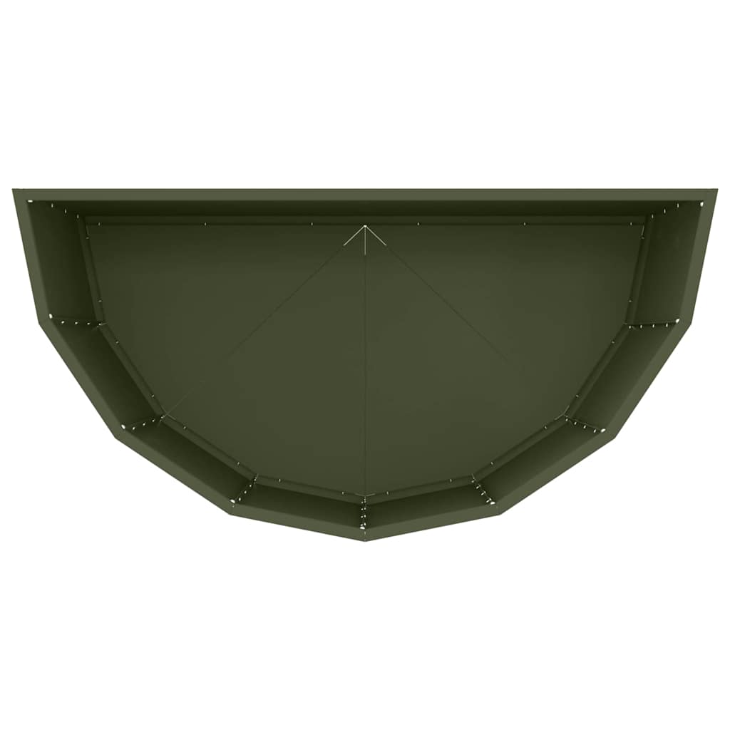vidaXL Jardinière vert olive 90 x 45 x 50 cm acier