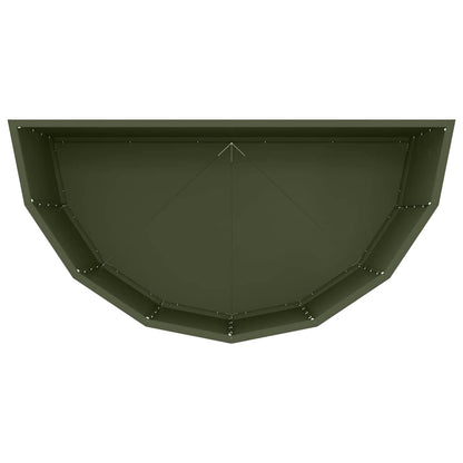 vidaXL Jardinière vert olive 90 x 45 x 50 cm acier