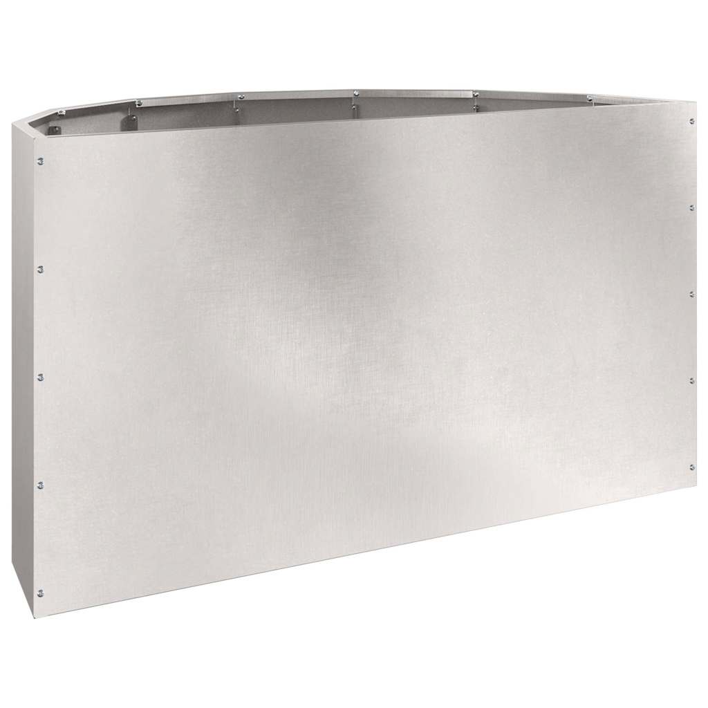 vidaXL Jardinière argentée 90 x 45 x 50 cm acier inoxydable