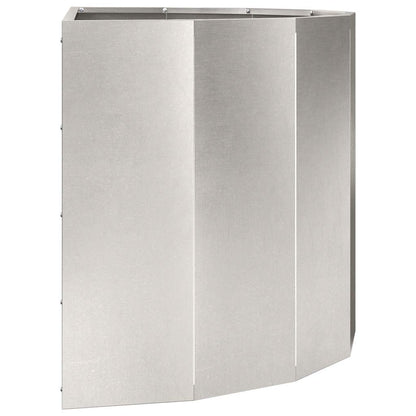 vidaXL Jardinière argentée 90 x 45 x 50 cm acier inoxydable