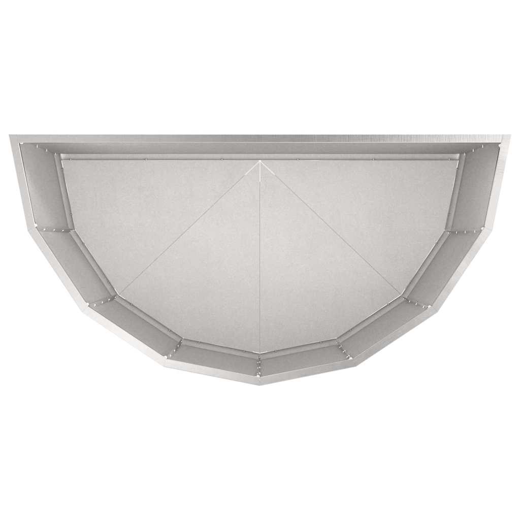 vidaXL Jardinière argentée 90 x 45 x 50 cm acier inoxydable