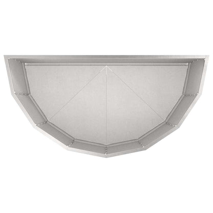 vidaXL Jardinière argentée 90 x 45 x 50 cm acier inoxydable