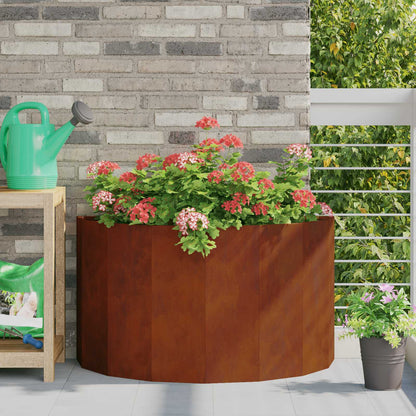vidaXL Jardinière Rouille 90 x 45 x 50 cm Acier corten
