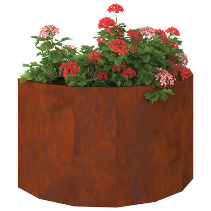 vidaXL Jardinière Rouille 90 x 45 x 50 cm Acier corten