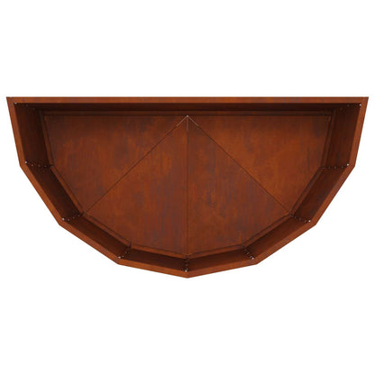 vidaXL Jardinière Rouille 90 x 45 x 50 cm Acier corten