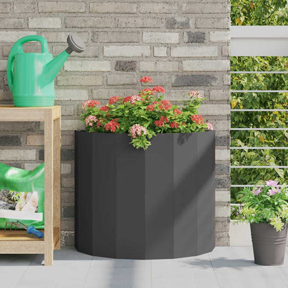 vidaXL Jardinière noire 60 x 30 x 50 cm acier