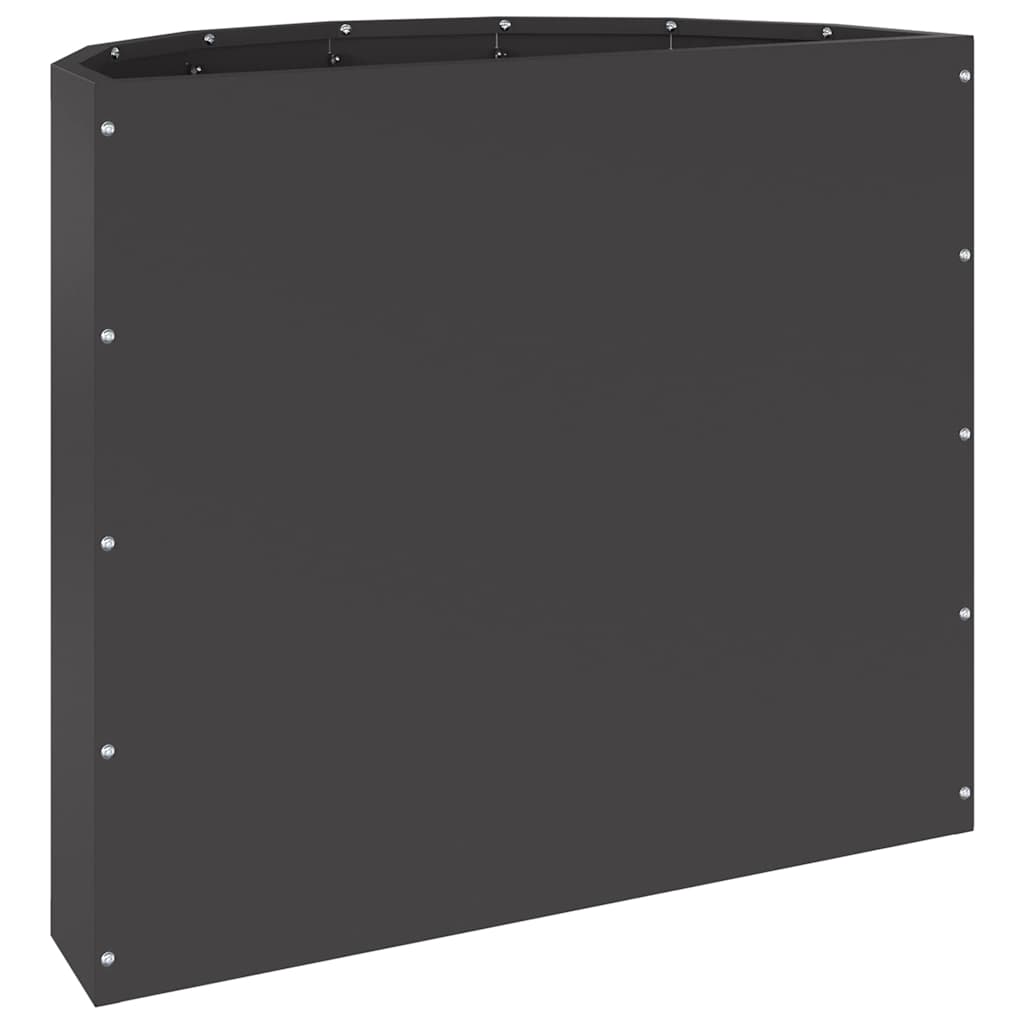vidaXL Jardinière noire 60 x 30 x 50 cm acier