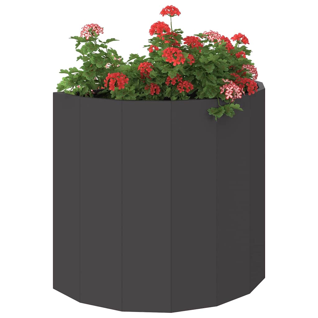 vidaXL Jardinière noire 60 x 30 x 50 cm acier