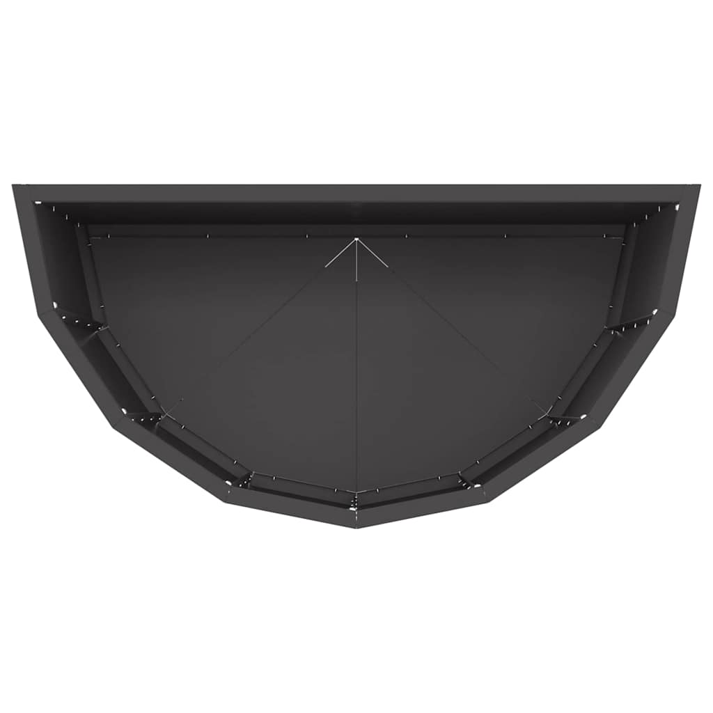 vidaXL Jardinière noire 60 x 30 x 50 cm acier
