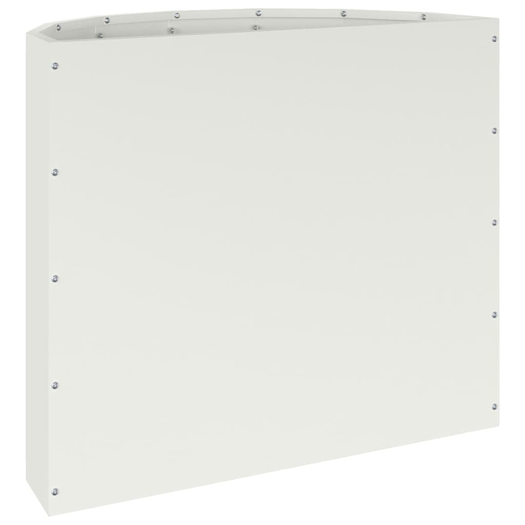 vidaXL Jardinière blanc 60 x 30 x 50 cm Acier
