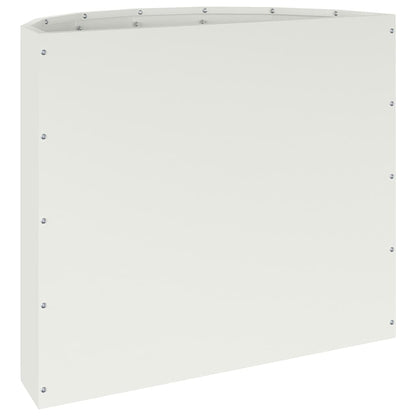 vidaXL Jardinière blanc 60 x 30 x 50 cm Acier