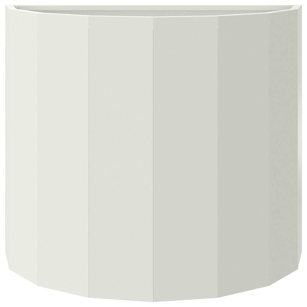 vidaXL Jardinière blanc 60 x 30 x 50 cm Acier