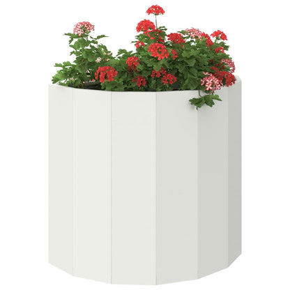 vidaXL Jardinière blanc 60 x 30 x 50 cm Acier