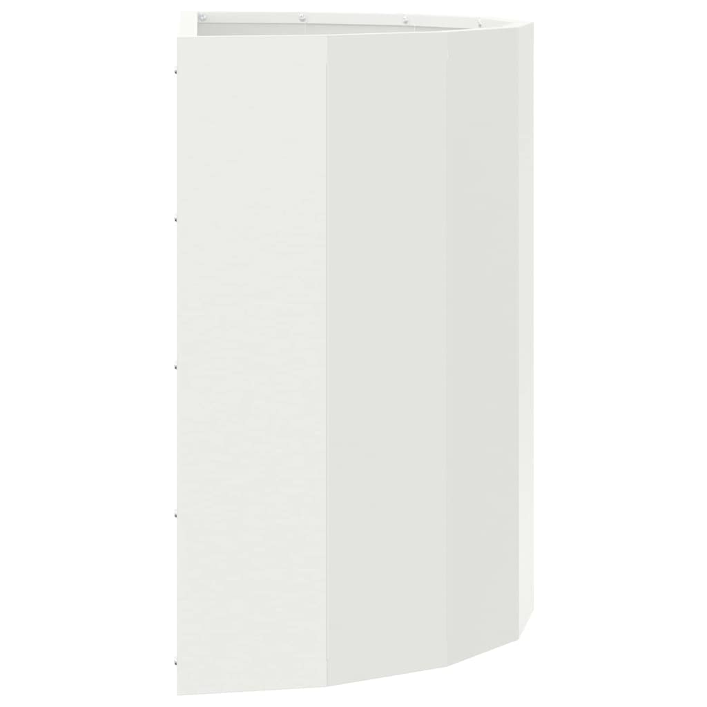 vidaXL Jardinière blanc 60 x 30 x 50 cm Acier