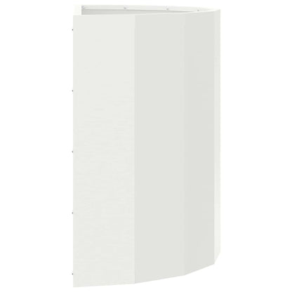 vidaXL Jardinière blanc 60 x 30 x 50 cm Acier