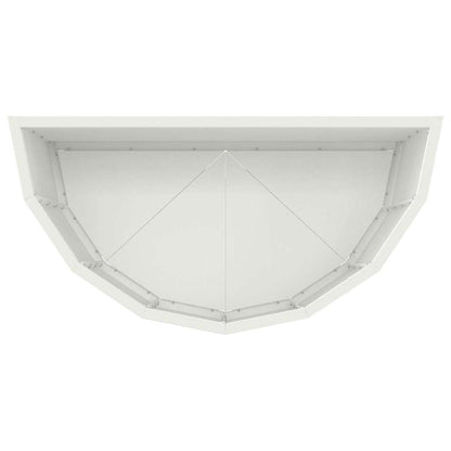 vidaXL Jardinière blanc 60 x 30 x 50 cm Acier