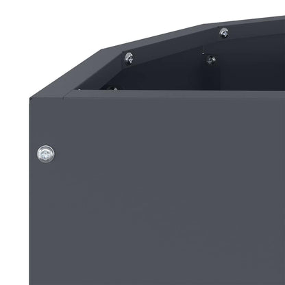vidaXL Jardinière anthracite 60 x 30 x 50 cm acier