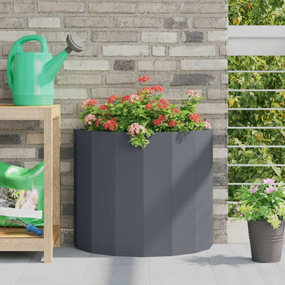 vidaXL Jardinière anthracite 60 x 30 x 50 cm acier