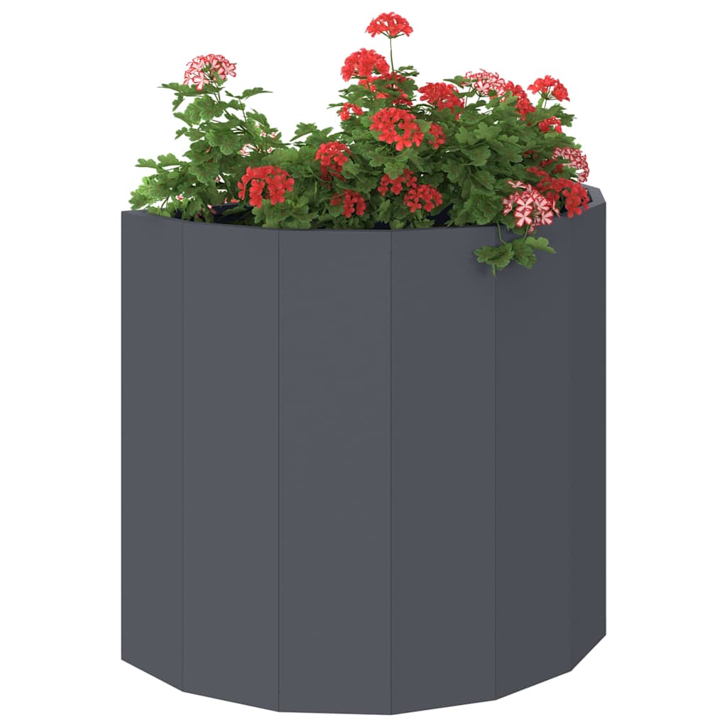 vidaXL Jardinière anthracite 60 x 30 x 50 cm acier