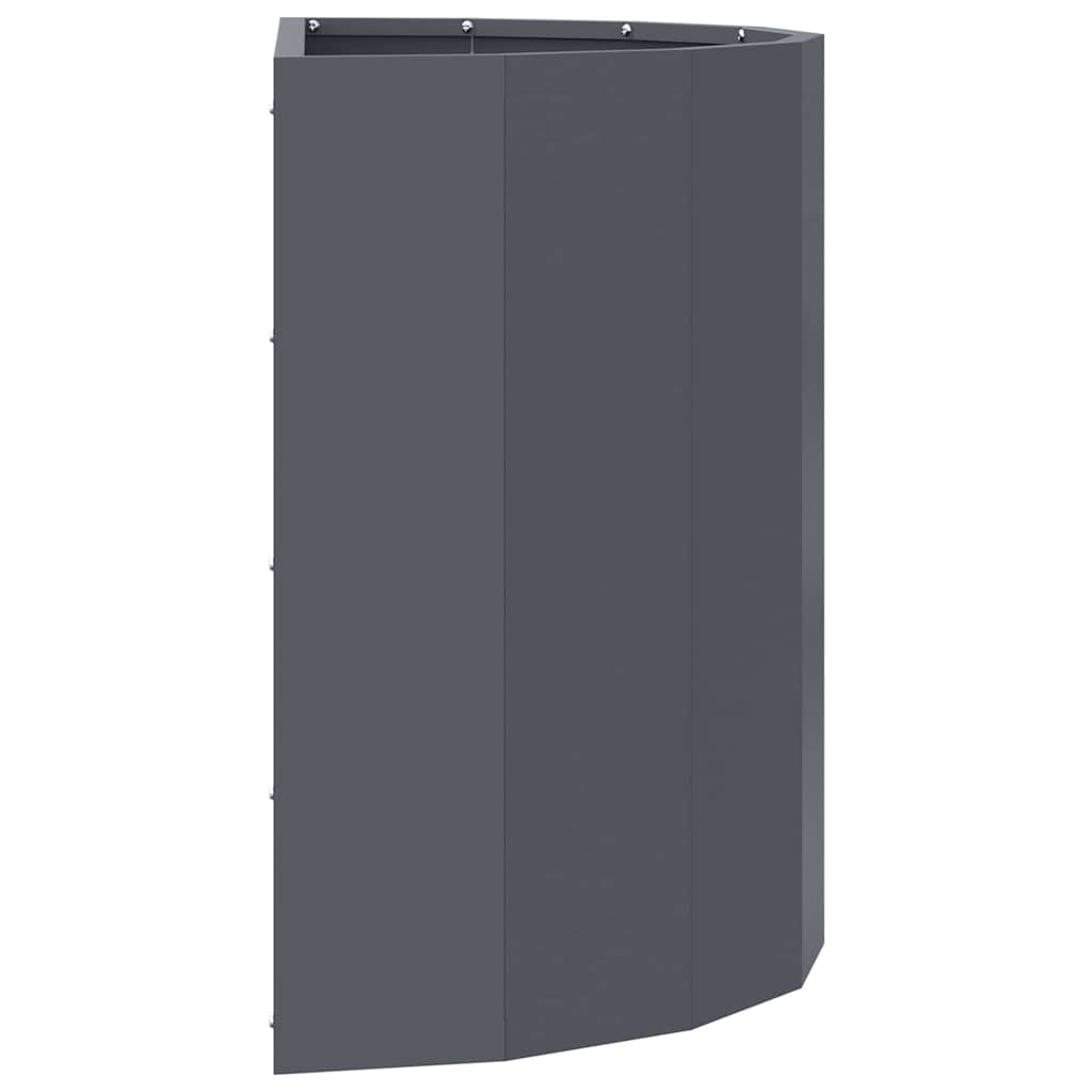 vidaXL Jardinière anthracite 60 x 30 x 50 cm acier