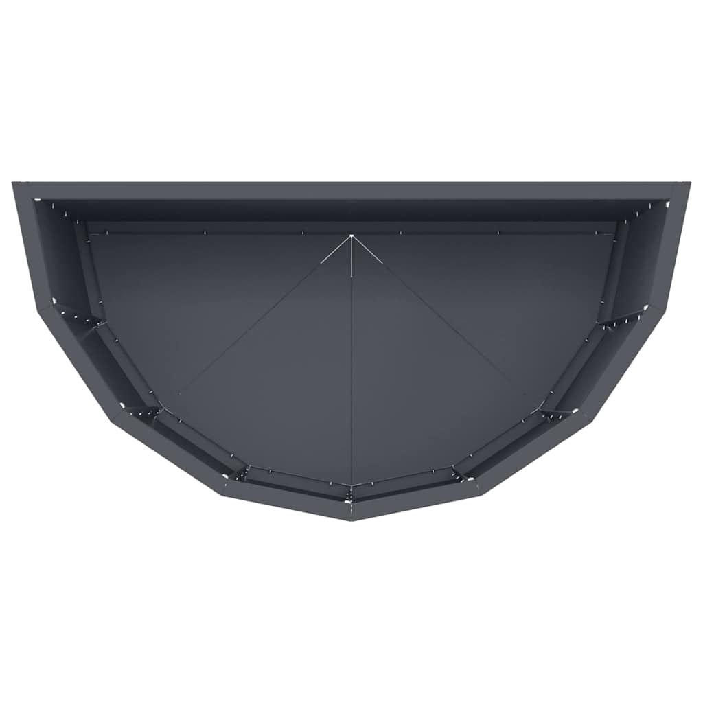 vidaXL Jardinière anthracite 60 x 30 x 50 cm acier
