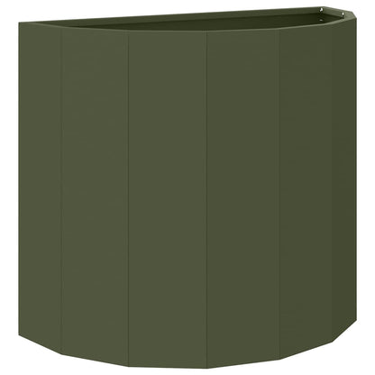 vidaXL Pflanzkübel Olive Grün 60 x 30 x 50 cm Stahl