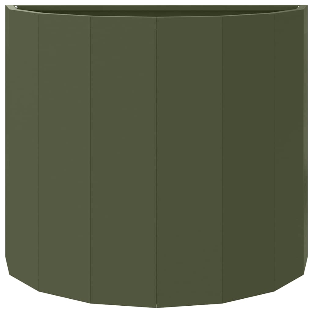 vidaXL Pflanzkübel Olive Grün 60 x 30 x 50 cm Stahl