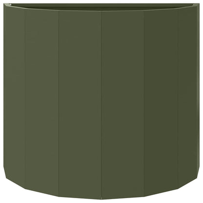 vidaXL Pflanzkübel Olive Grün 60 x 30 x 50 cm Stahl