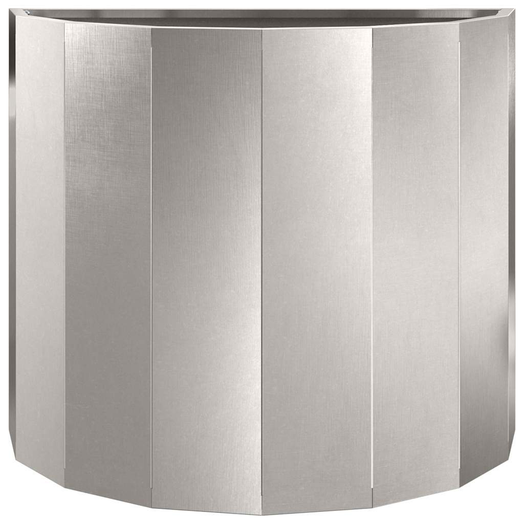 vidaXL Pflanzkübel Silber 60 x 30 x 50 cm Edelstahl