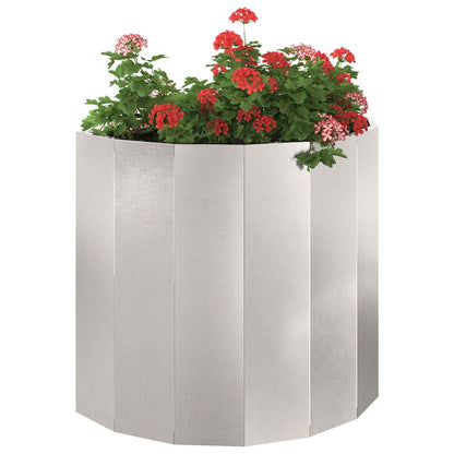 vidaXL Pflanzkübel Silber 60 x 30 x 50 cm Edelstahl