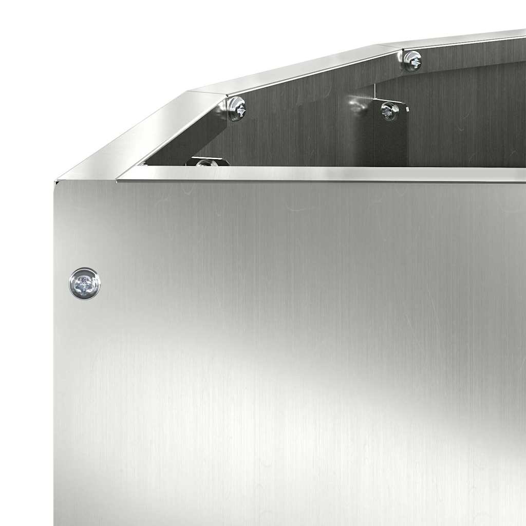 Pflanzkübel Silber 60 x 30 x 50 cm Verzinkter Stahl