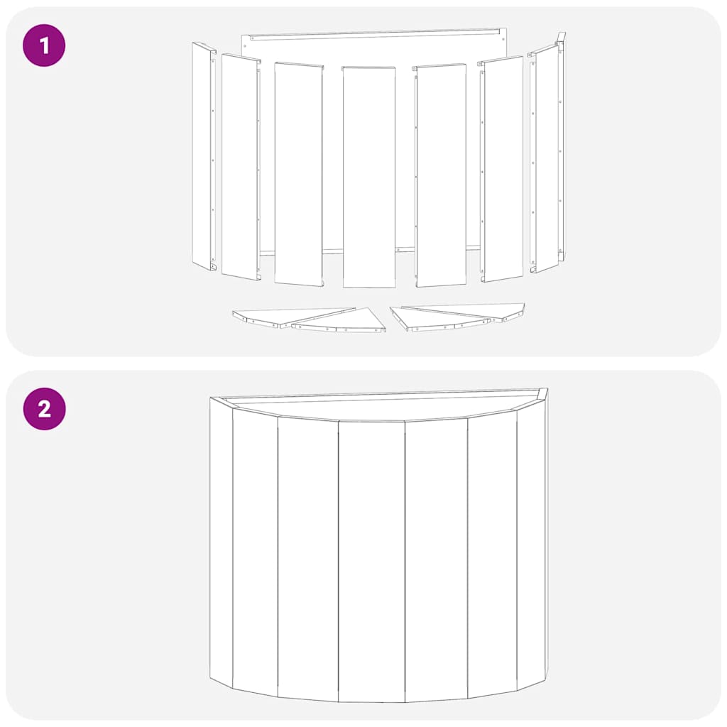 Pflanzkübel Silber 60 x 30 x 50 cm Verzinkter Stahl