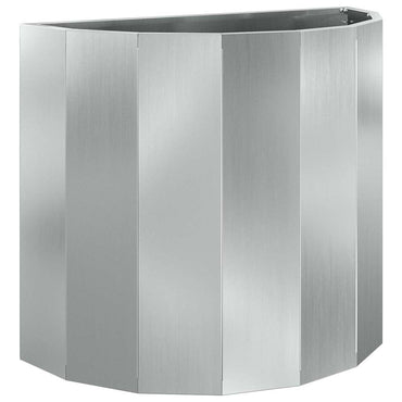 vidaXL Pflanzkübel Silber 60 x 30 x 50 cm Verzinkter Stahl