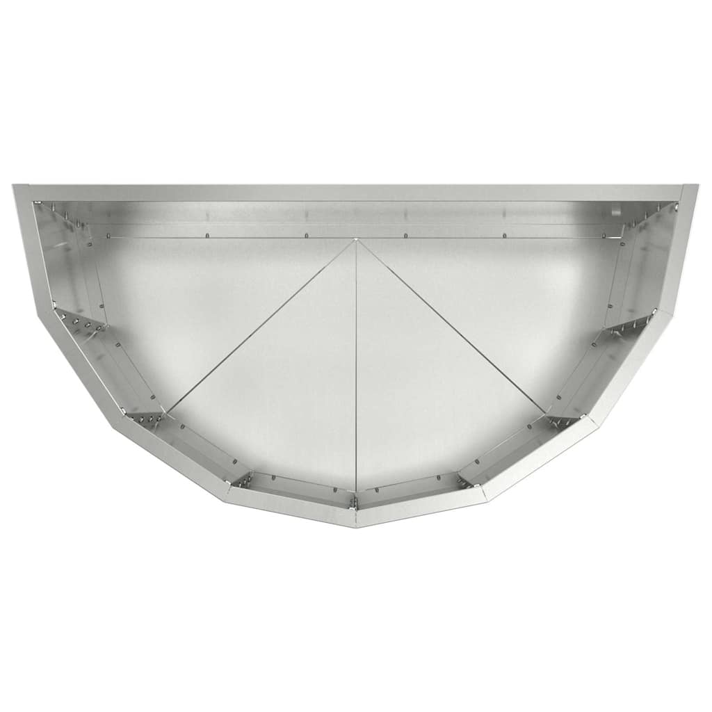 Pflanzkübel Silber 60 x 30 x 50 cm Verzinkter Stahl