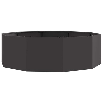 vidaXL Pflanzkübel Schwarz 120 x 120 x 35 cm Stahl