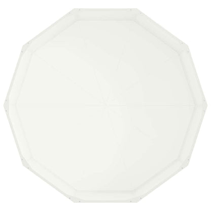 vidaXL Pflanzkübel Weiß 120 x 120 x 35 cm Stahl