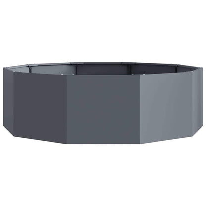 vidaXL Pflanzkübel Anthrazit 120 x 120 x 35 cm Stahl