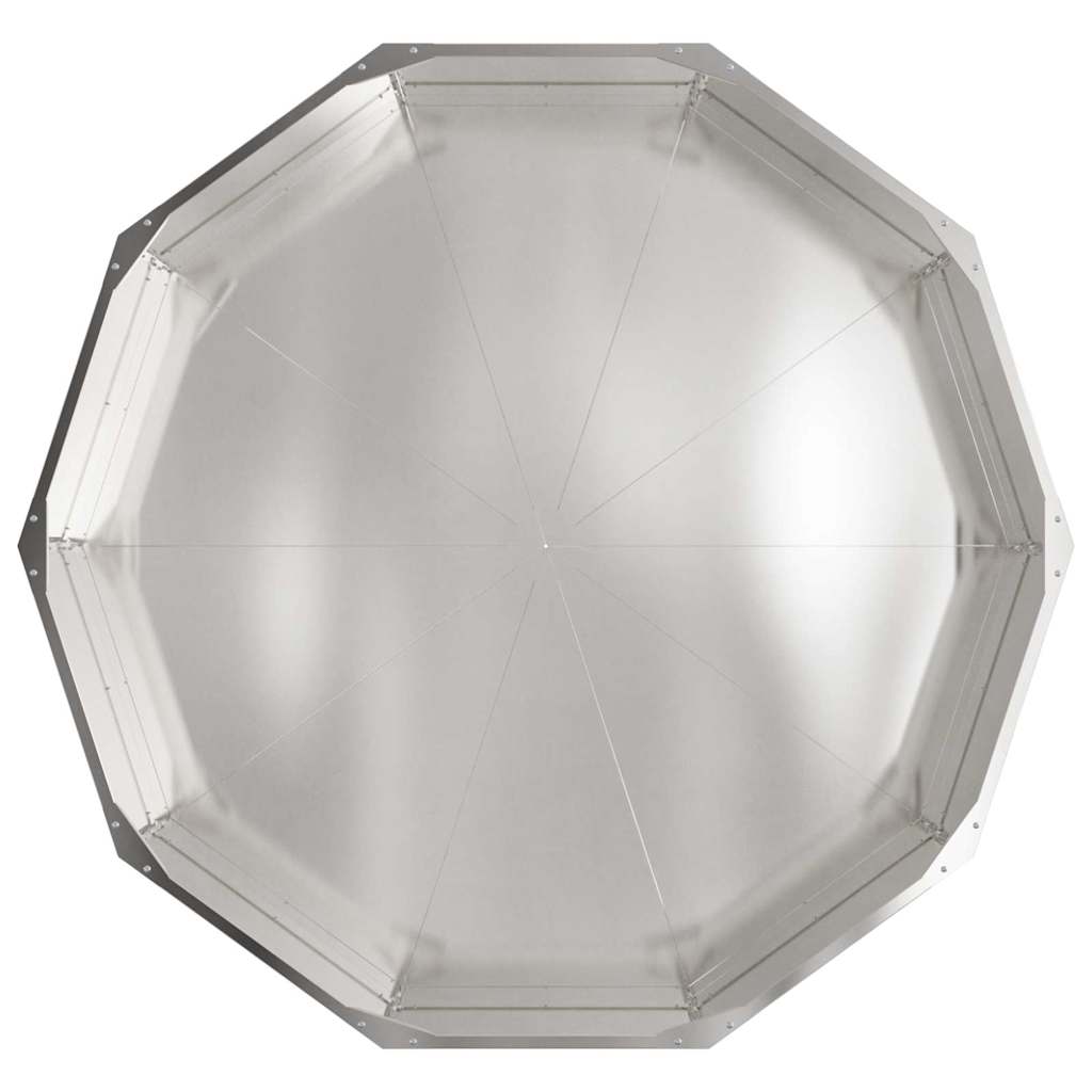 vidaXL Pflanzkübel Silber 120 x 120 x 35 cm Edelstahl