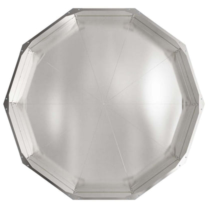 vidaXL Pflanzkübel Silber 120 x 120 x 35 cm Edelstahl