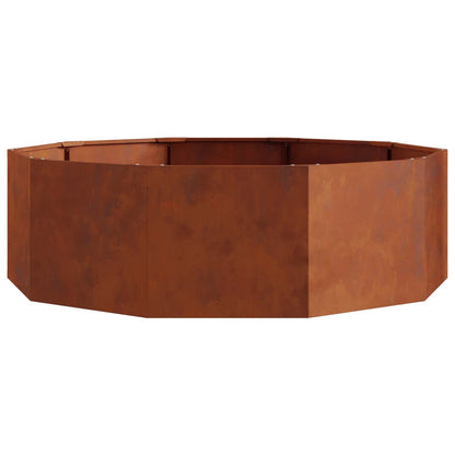 vidaXL Pflanzkübel Rostig 120 x 120 x 35 cm Wetterfeststahl