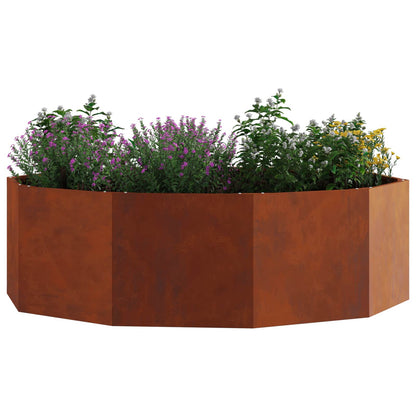 vidaXL Pflanzkübel Rostig 120 x 120 x 35 cm Wetterfeststahl