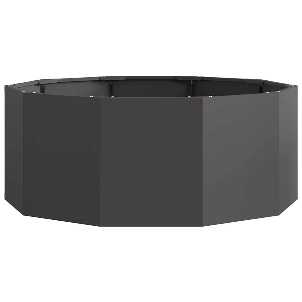 vidaXL Pflanzkübel Schwarz 90 x 90 x 35 cm Stahl