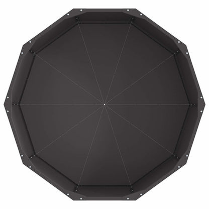vidaXL Pflanzkübel Schwarz 90 x 90 x 35 cm Stahl