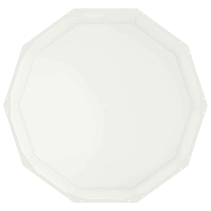 vidaXL Pflanzkübel Weiß 90 x 90 x 35 cm Stahl