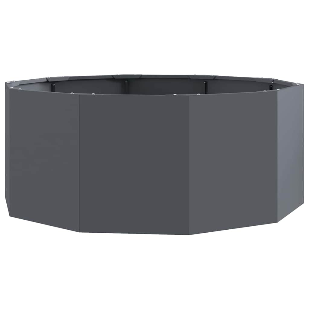 vidaXL Pflanzkübel Anthrazit 90 x 90 x 35 cm Stahl
