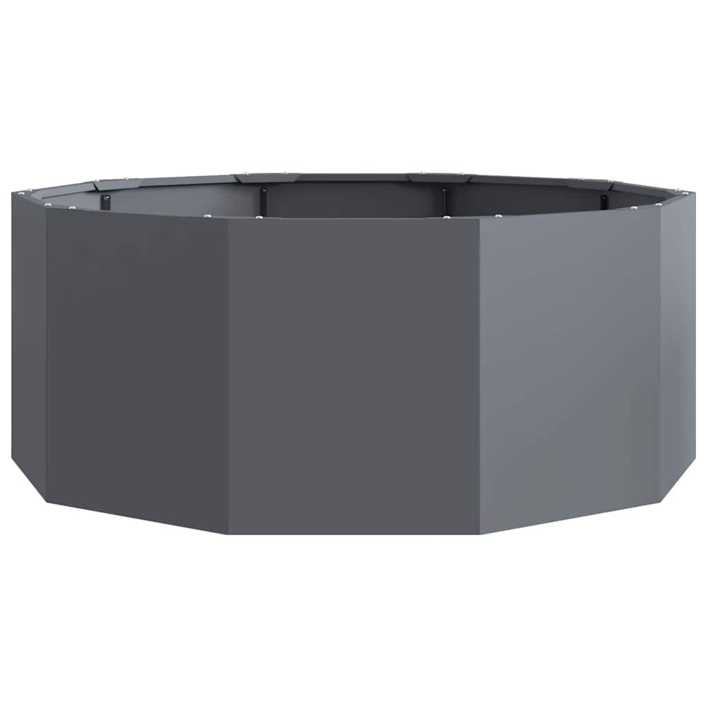 vidaXL Pflanzkübel Anthrazit 90 x 90 x 35 cm Stahl
