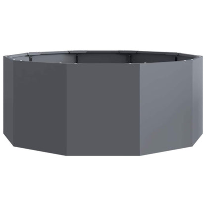 vidaXL Pflanzkübel Anthrazit 90 x 90 x 35 cm Stahl