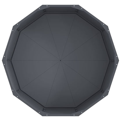 vidaXL Pflanzkübel Anthrazit 90 x 90 x 35 cm Stahl